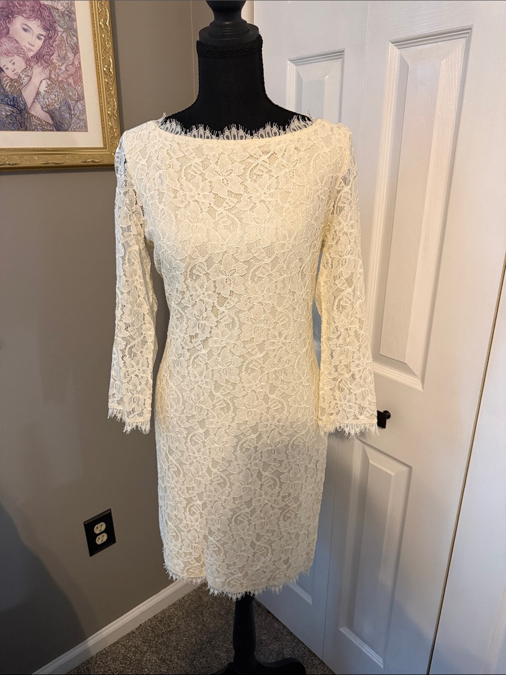 Diane Von Furstenberg Zarita Lace Shift Dress